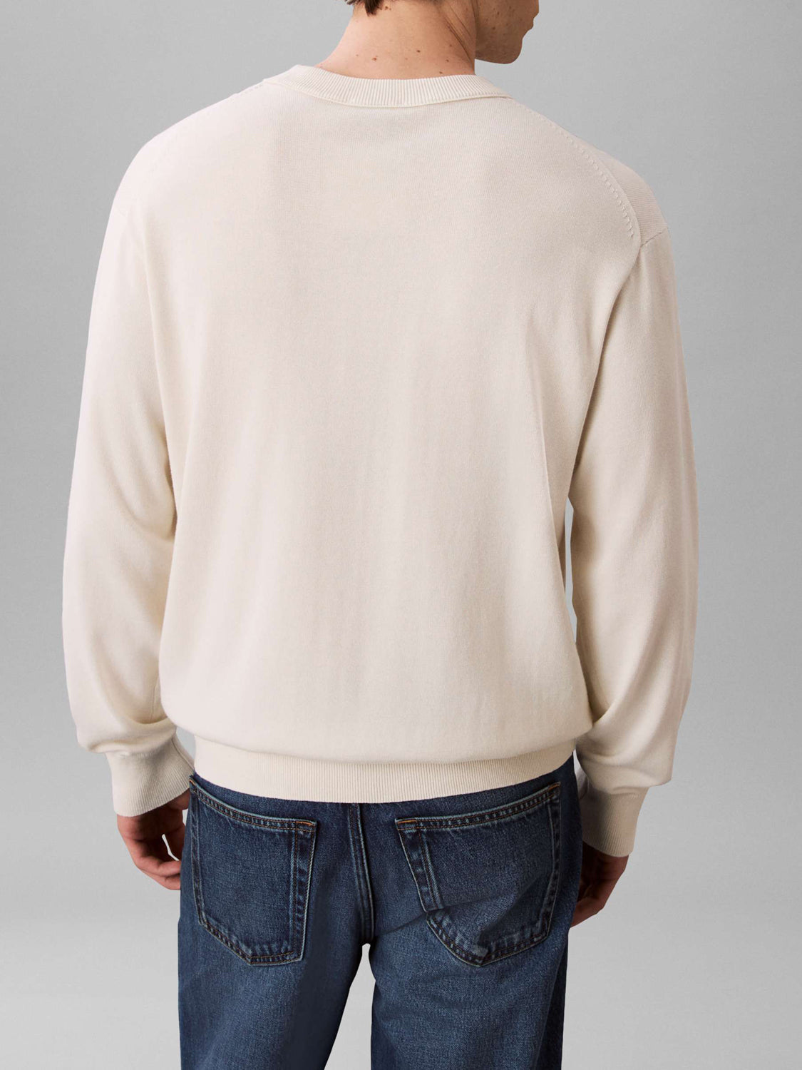 Calvin Klein Maglione Uomo Bianco sporco