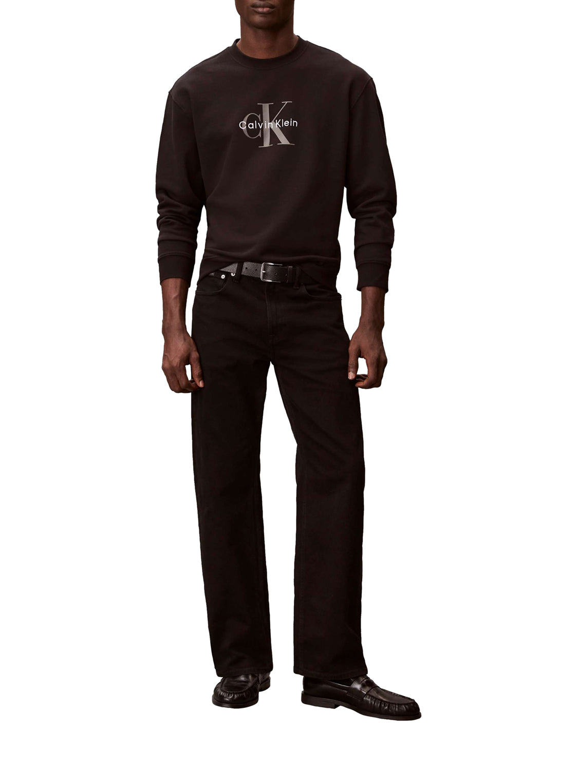 Calvin Klein Felpa Girocollo Uomo Nero