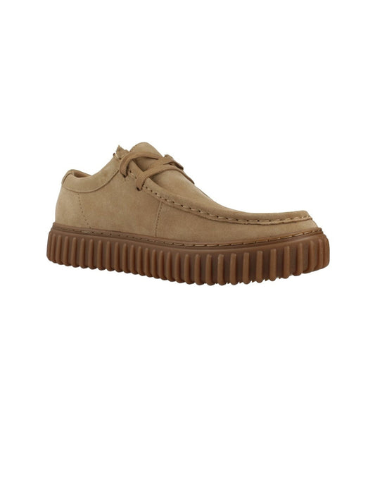 Clarks Scarpa Stringata Uomo Torhill Lo Sabbia Scuro