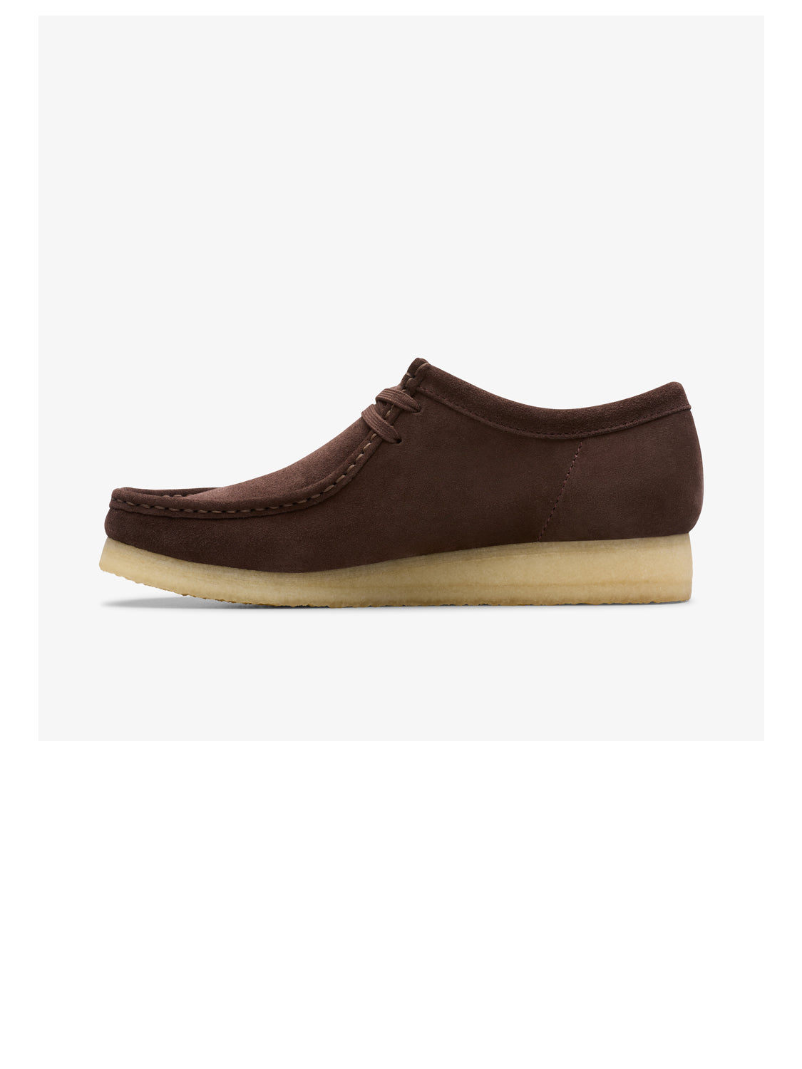 Clarks Scarpa Stringata Uomo Wallabee Marrone scuro