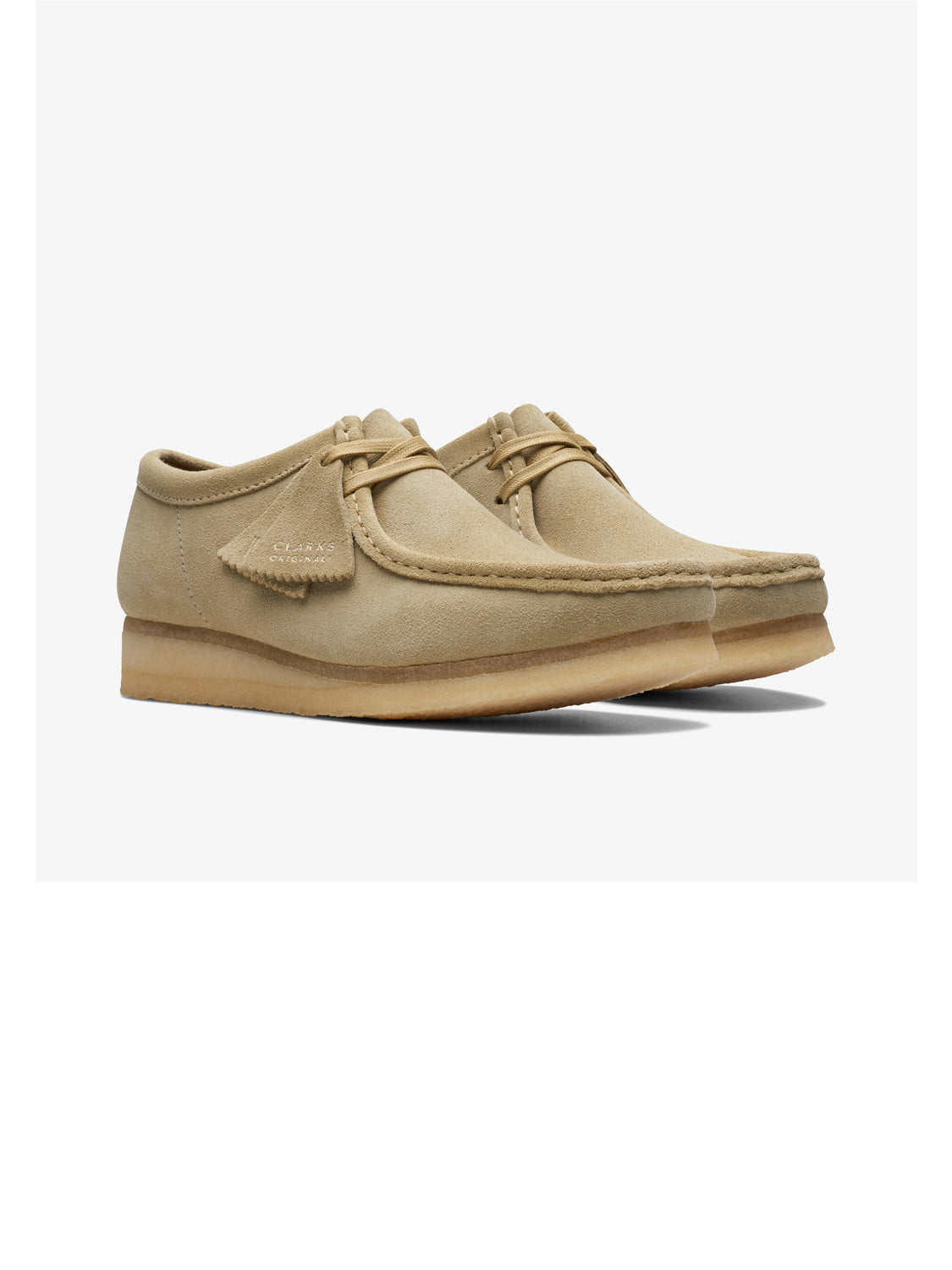 Clarks Scarpa Stringata Uomo Wallabee Beige chiaro