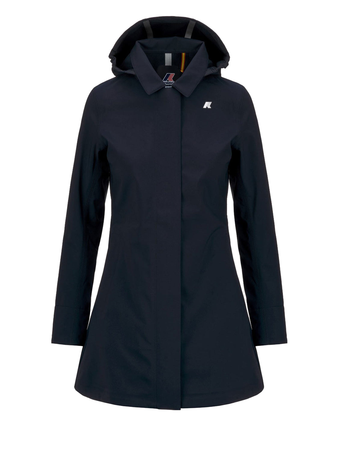 K-way Parka Donna Mathy Bonded Blu scuro