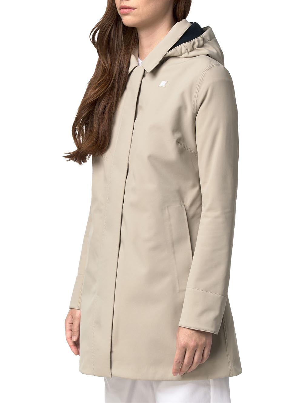 K-way Parka Donna Mathy Bonded Nero