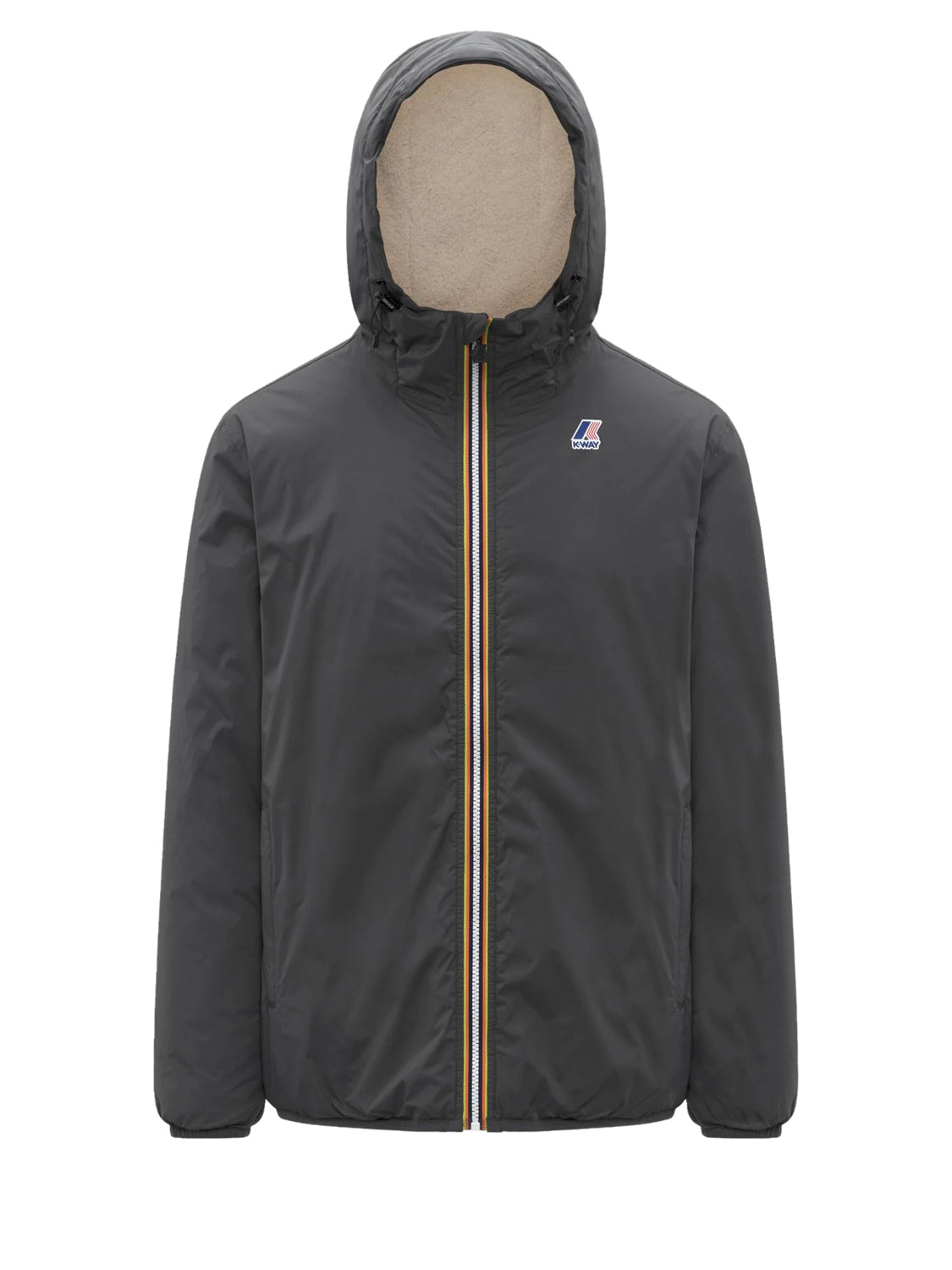 K-way Giubbotto Leggero Unisex Le Vrai 4.0 Claude Orsetto Grigio Scuro
