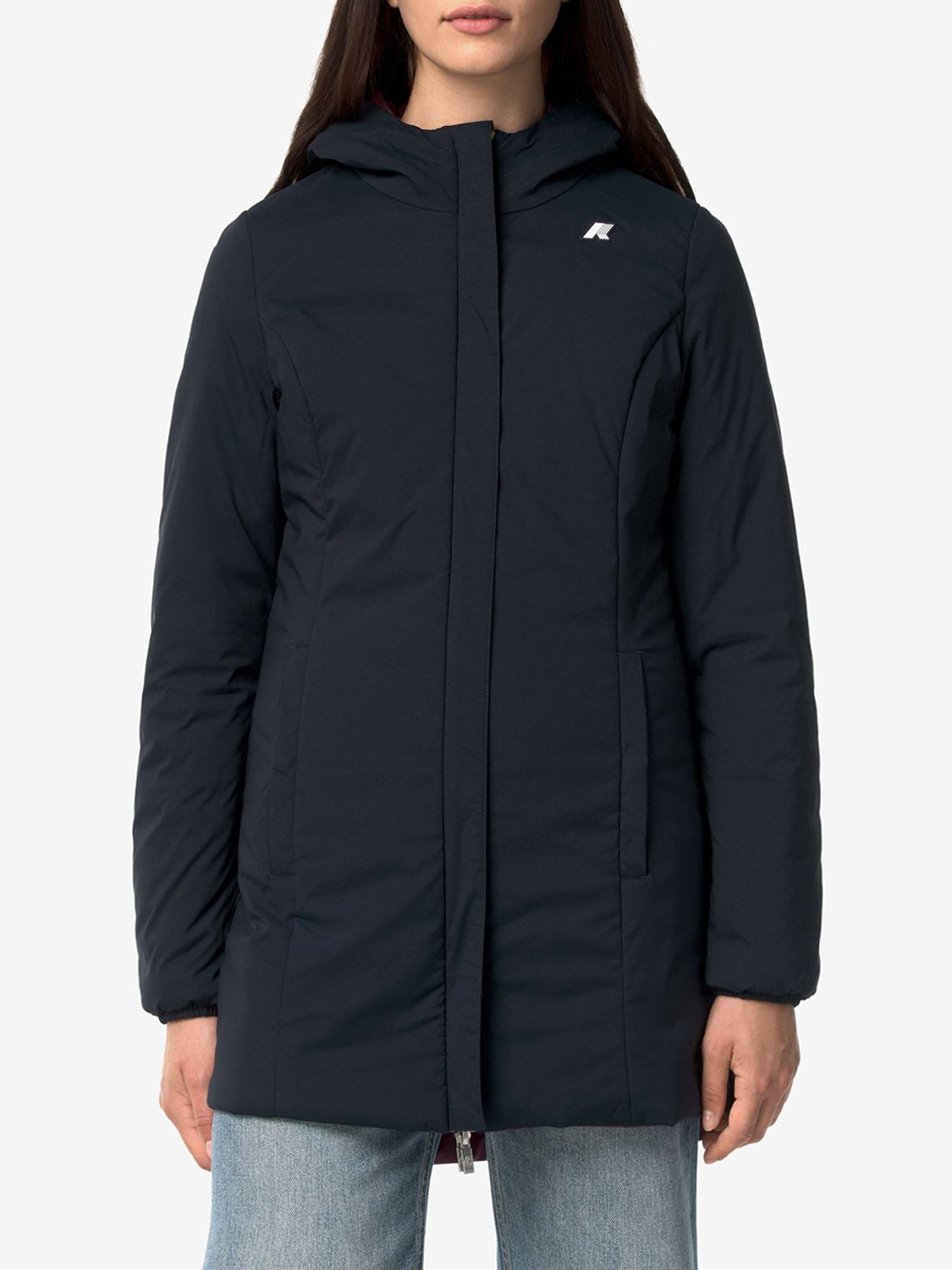 K-way Parka Donna Denise St Warm Double Bianco