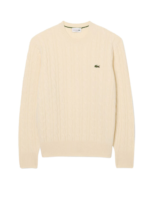 Lacoste Maglione Uomo Bianco panna
