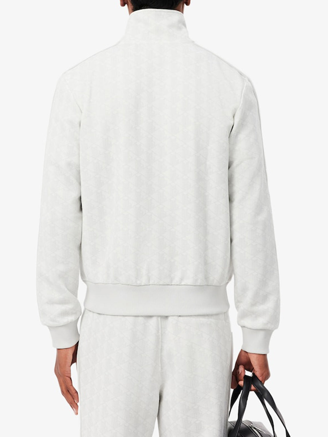 Lacoste Felpa con Zip Uomo Grigio