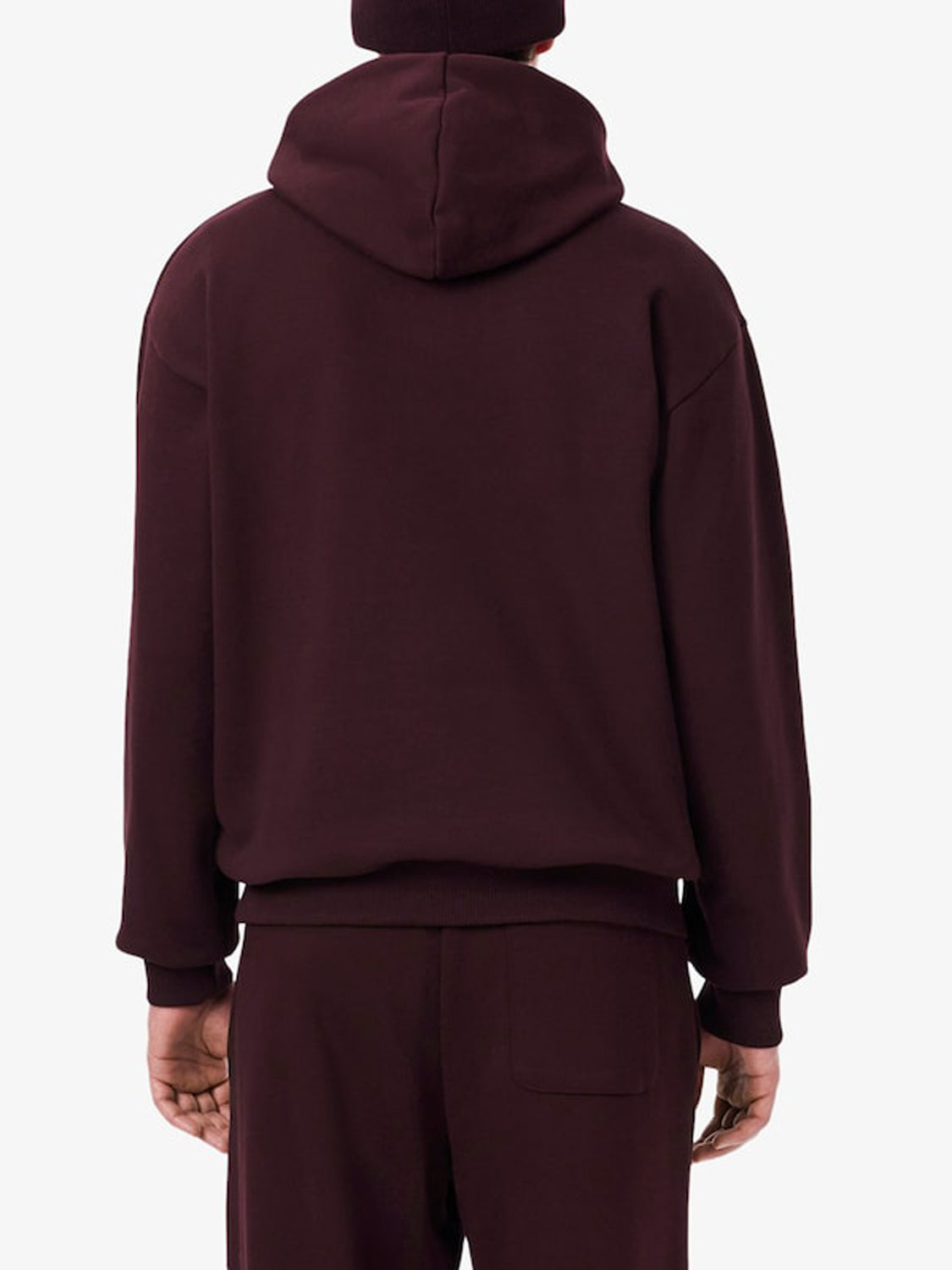 Lacoste Felpa Cappuccio Uomo Marrone scuro