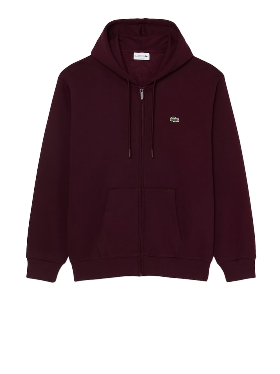 Lacoste Felpa con Zip Uomo Marrone scuro
