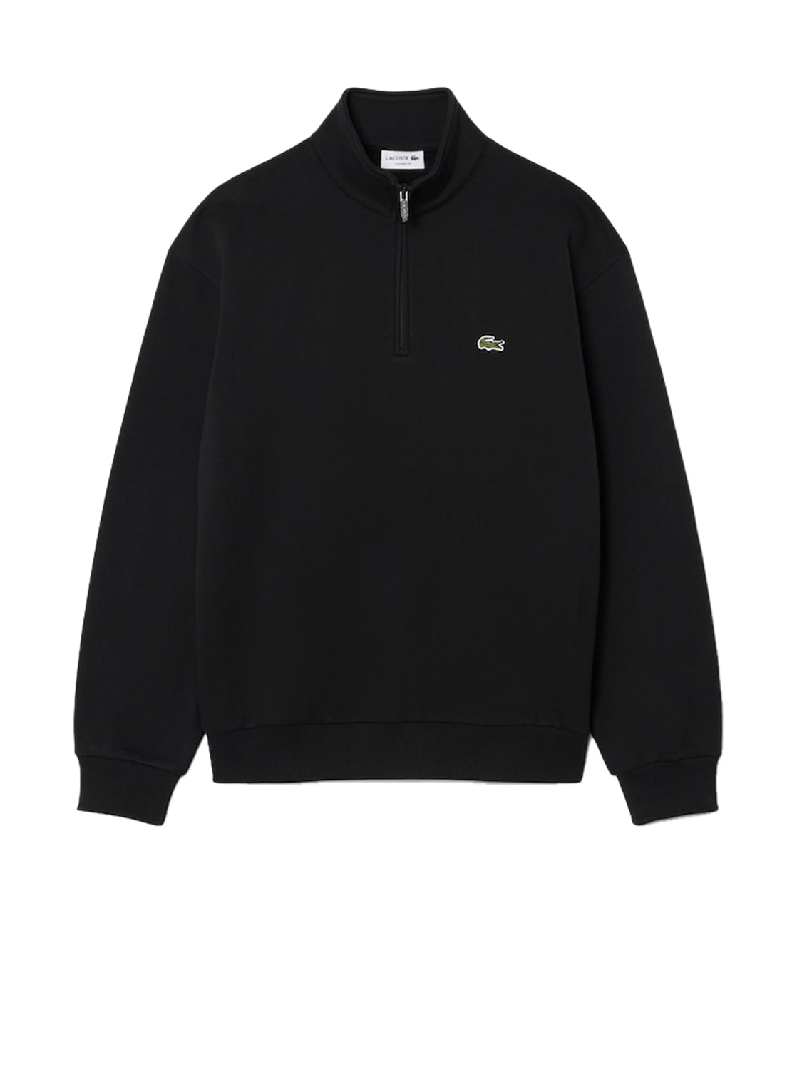 Lacoste Felpa con Zip Uomo Nero