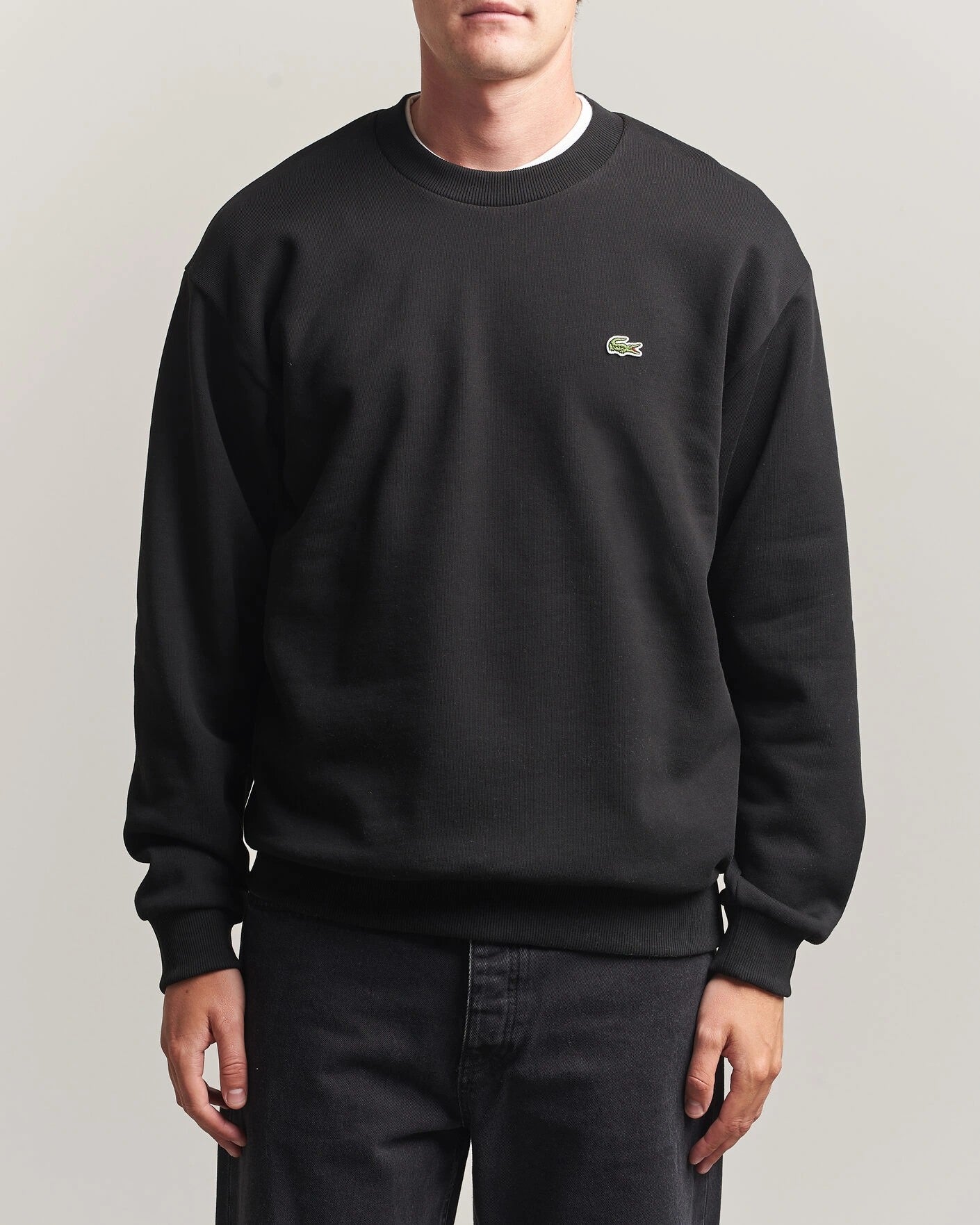 Lacoste Felpa Girocollo Uomo Nero