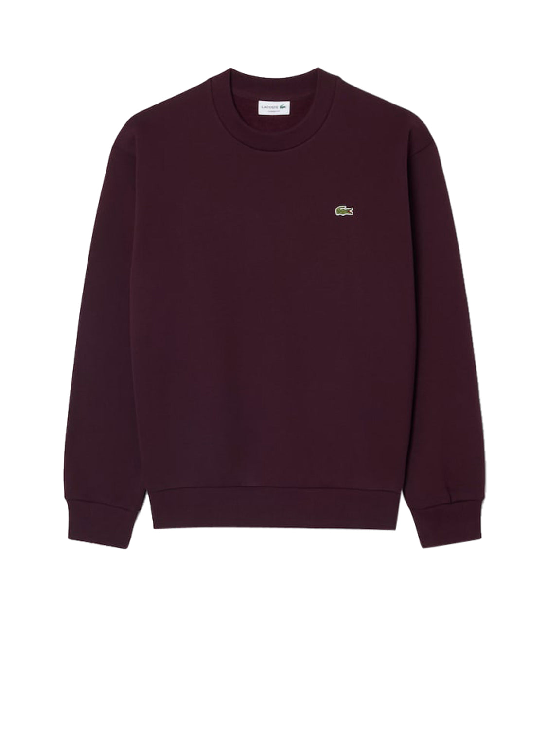Lacoste Felpa Girocollo Uomo Marrone scuro