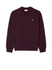 lacoste felpa girocollo uomo marrone scuro 708856