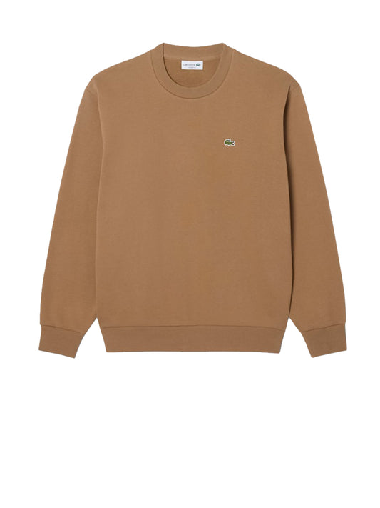 Lacoste Felpa Girocollo Uomo Marrone