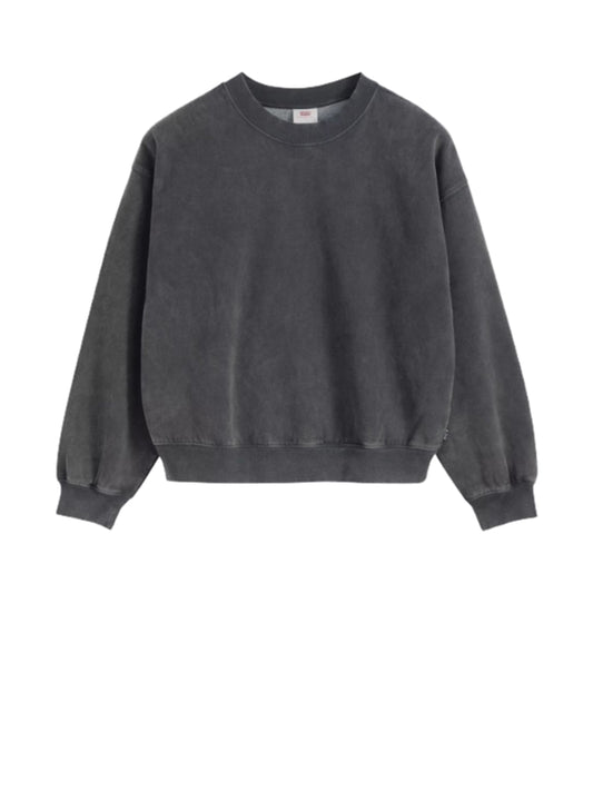 Levi's Felpa Girocollo Donna Vintage Boxy Nero