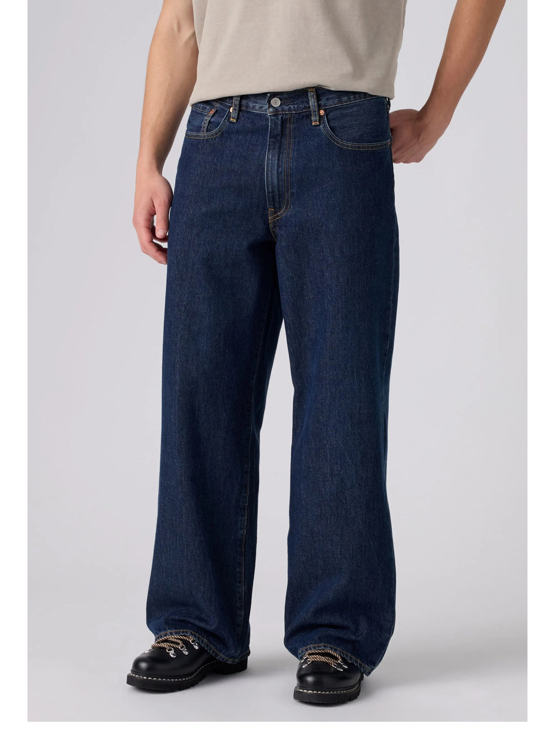 Levi's Jeans Largo Uomo Baggy Wide Denim scuro