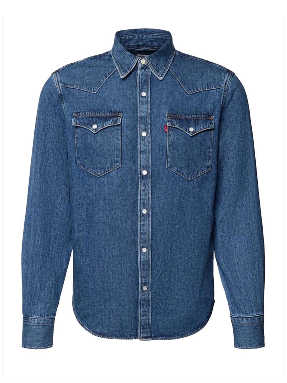 Levi's Camicia di Jeans Uomo Barstow Denim
