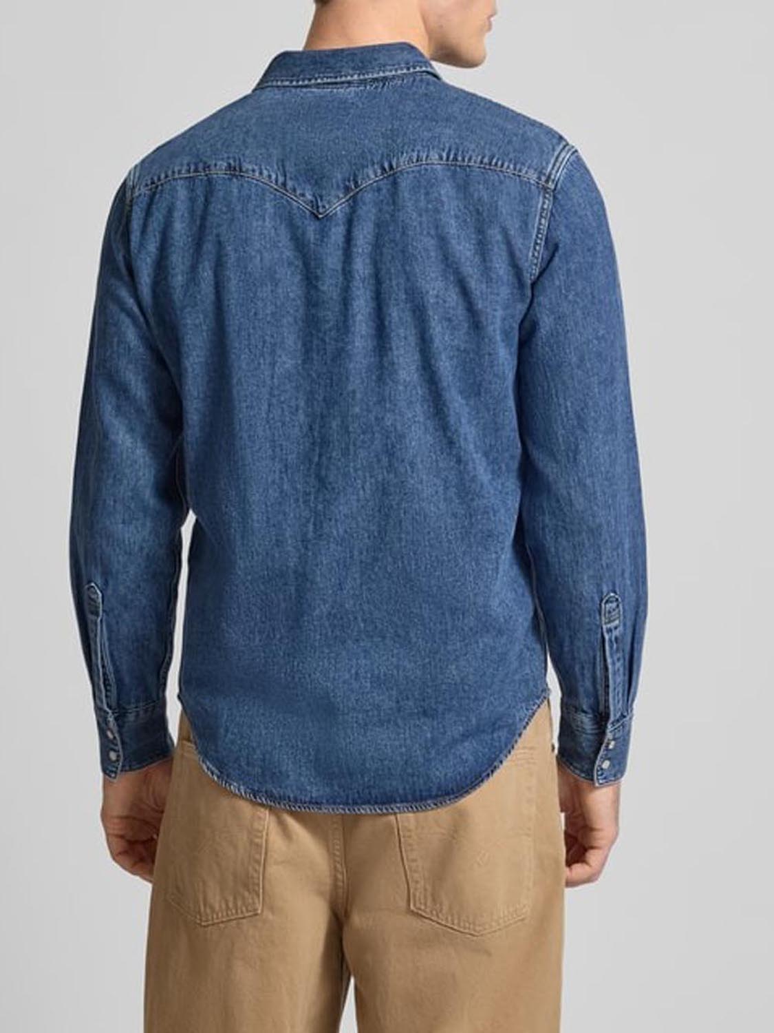Levi's Camicia di Jeans Uomo Barstow Denim