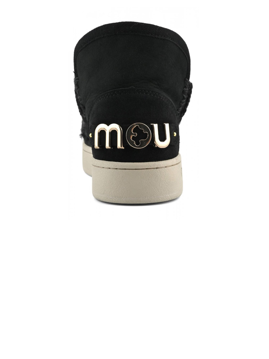 MOU Stivaletti Donna New Eskimo Sneaker Suede Lettr Nero
