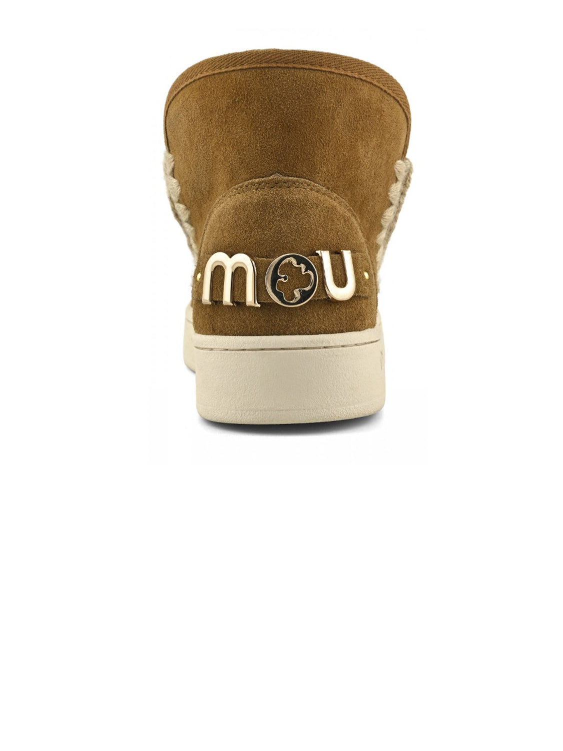 MOU Stivaletti Donna New Eskimo Sneaker Suede Lettr Cognac