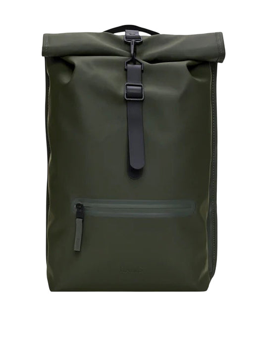 Rains Zaino Unisex Rolltop Rucksack W3 Verde