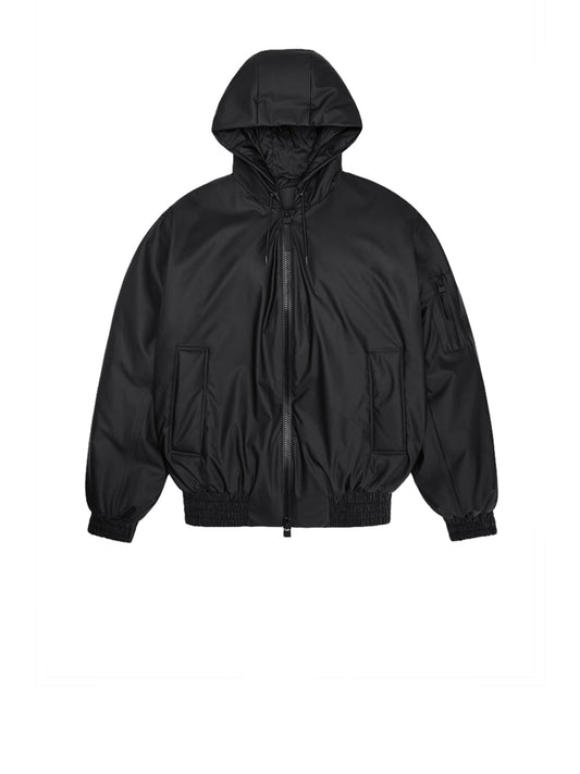 Rains Bomber Unisex Lohja Insulated Bomber Jacket W3T1 Nero