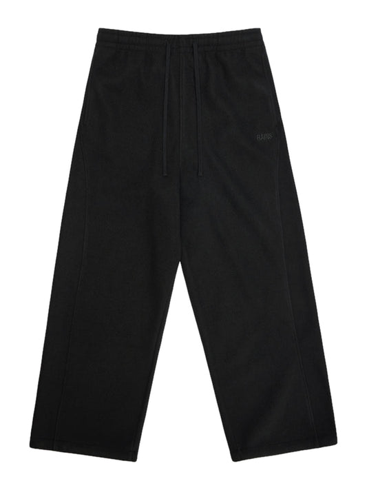 Rains Pantalone Unisex Fleece Pants Nero