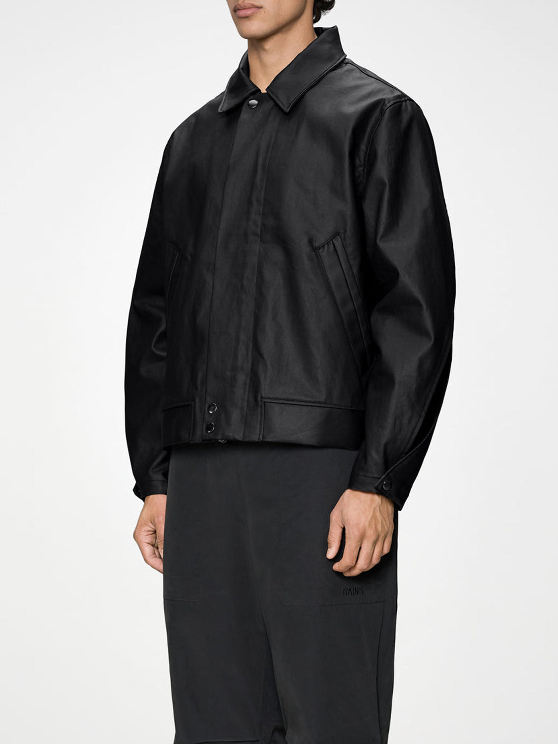 Rains Overshirt Unisex Heavy Woven Overshirt Nero