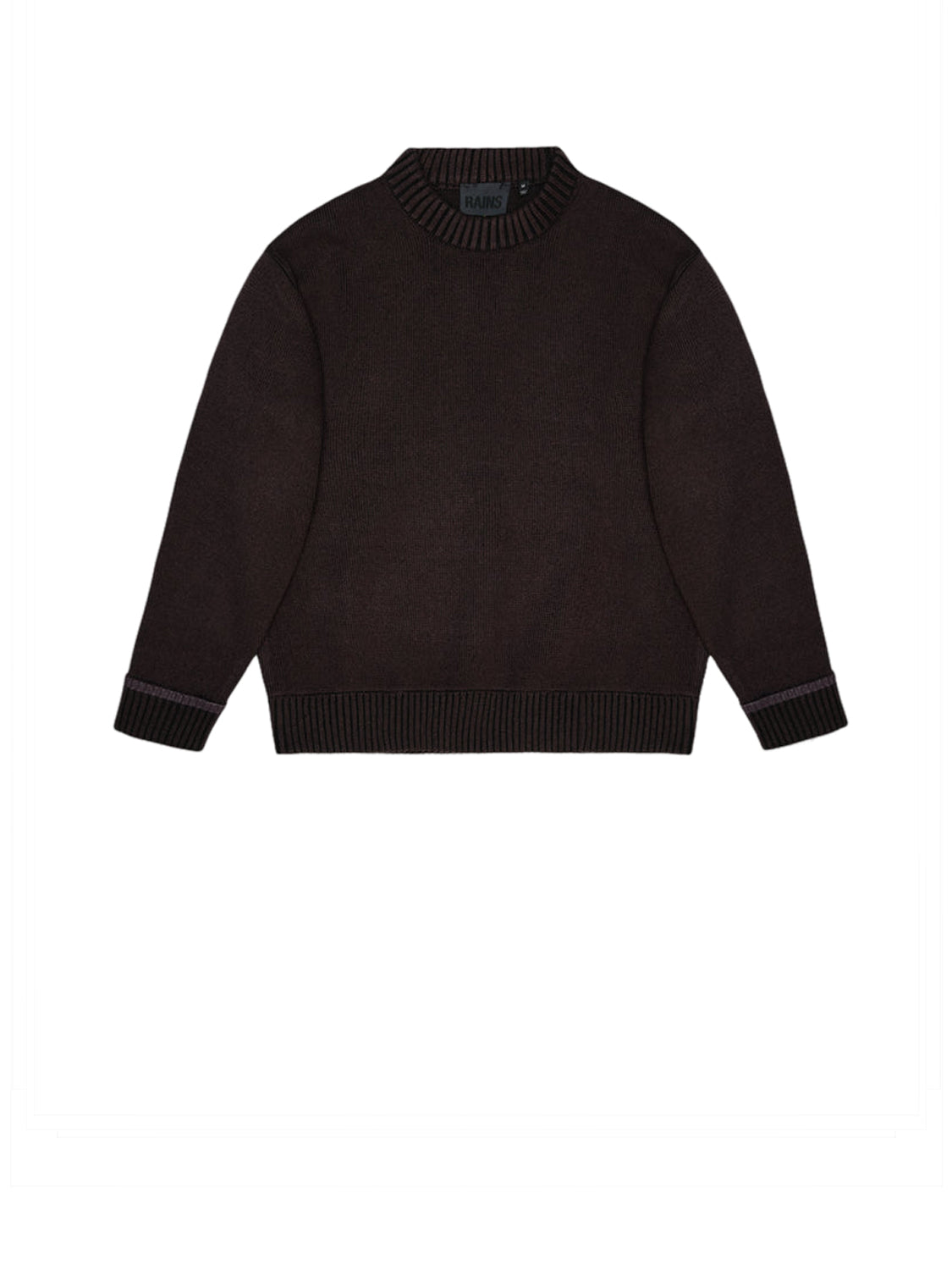 Rains Maglione Unisex Sowa Knit Crew Neck Nero