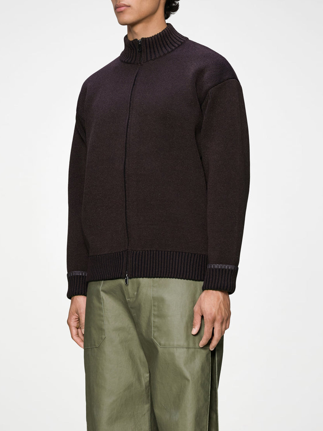 Rains Cardigan Unisex Sowa Knit Zip Cardigan Nero