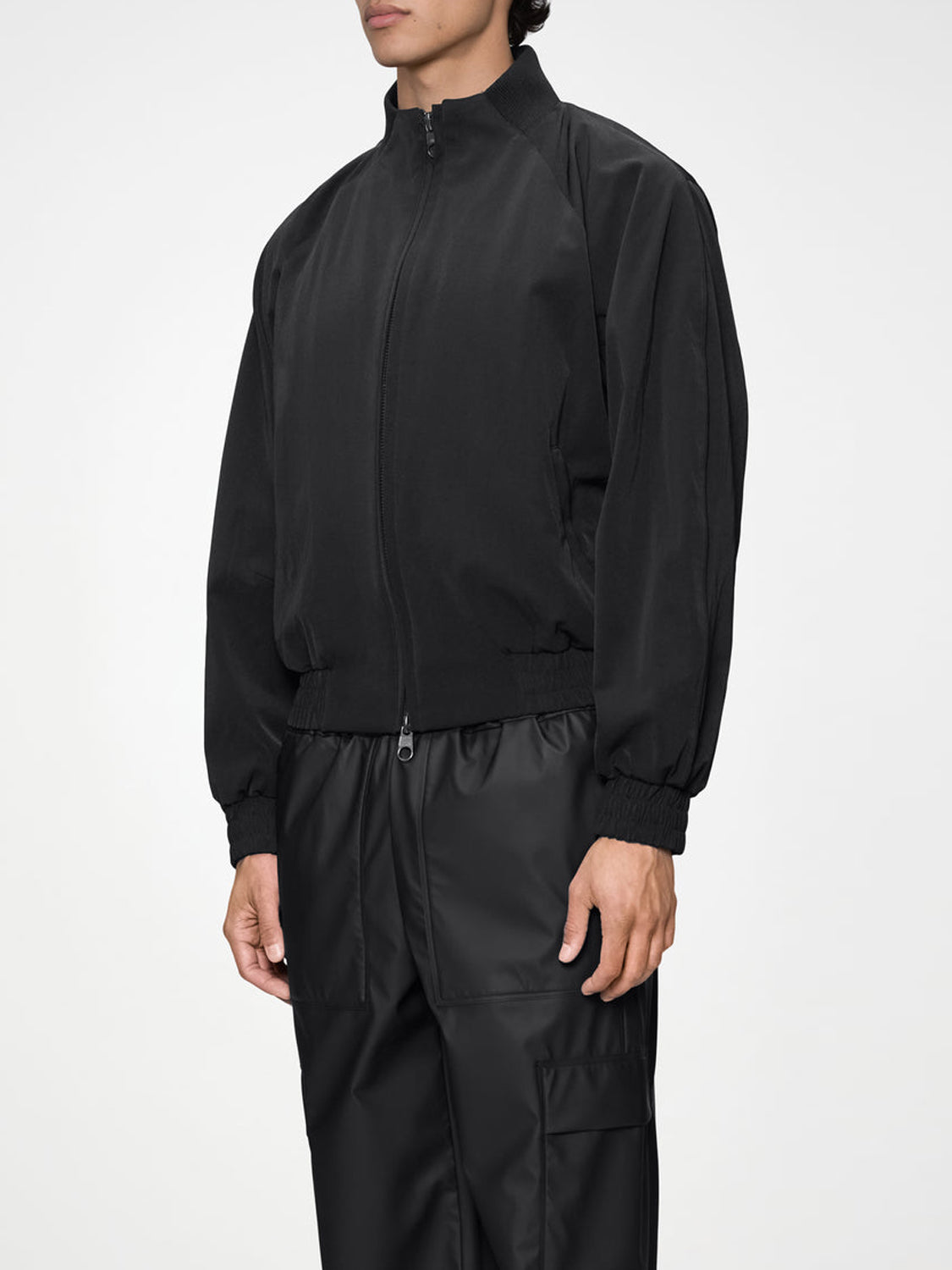 Rains Bomber Unisex Tech Woven Bomber Jacket Nero