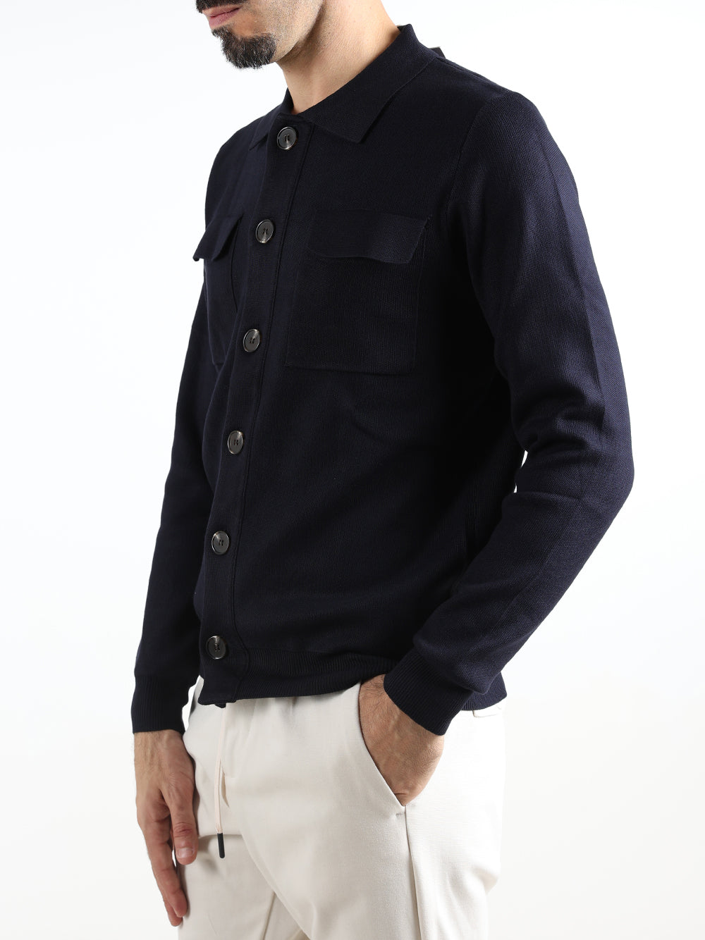 Savile Row Overshirt Uomo Blu