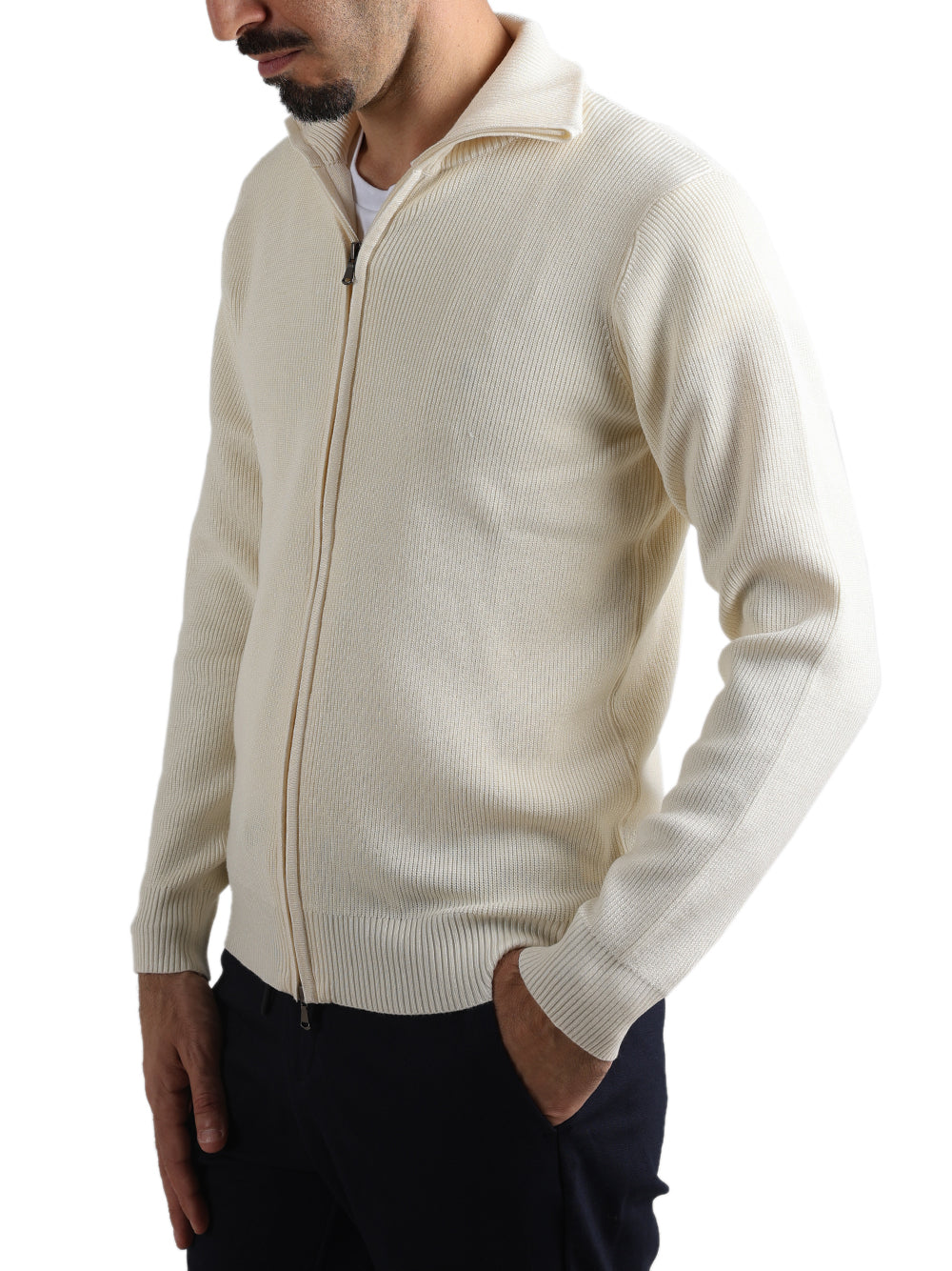 Savile Row Overshirt Uomo Panna