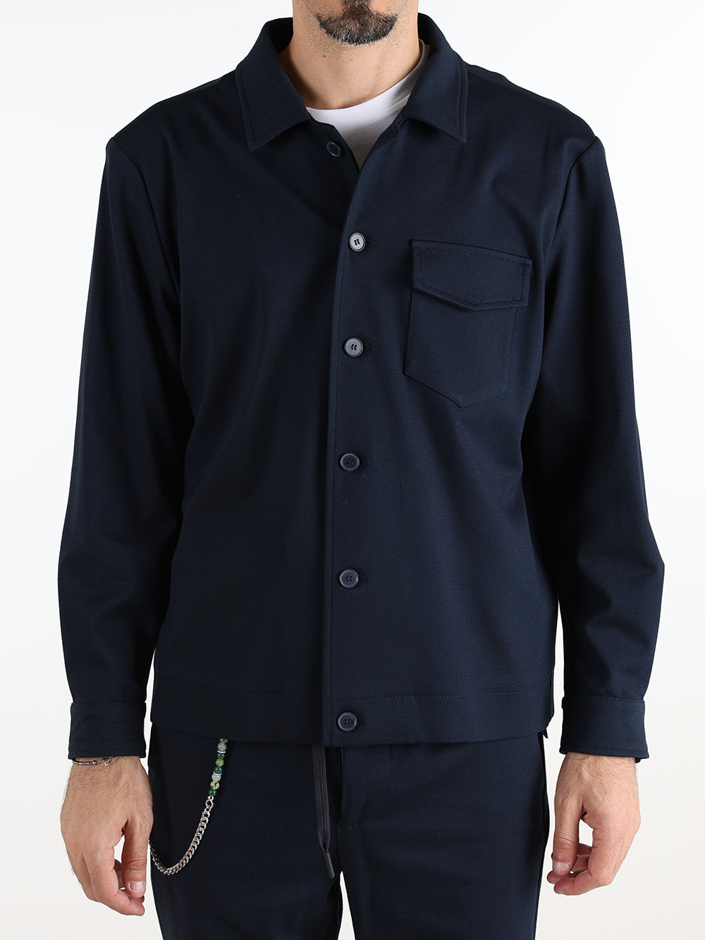 Savile Row Overshirt Uomo Blu