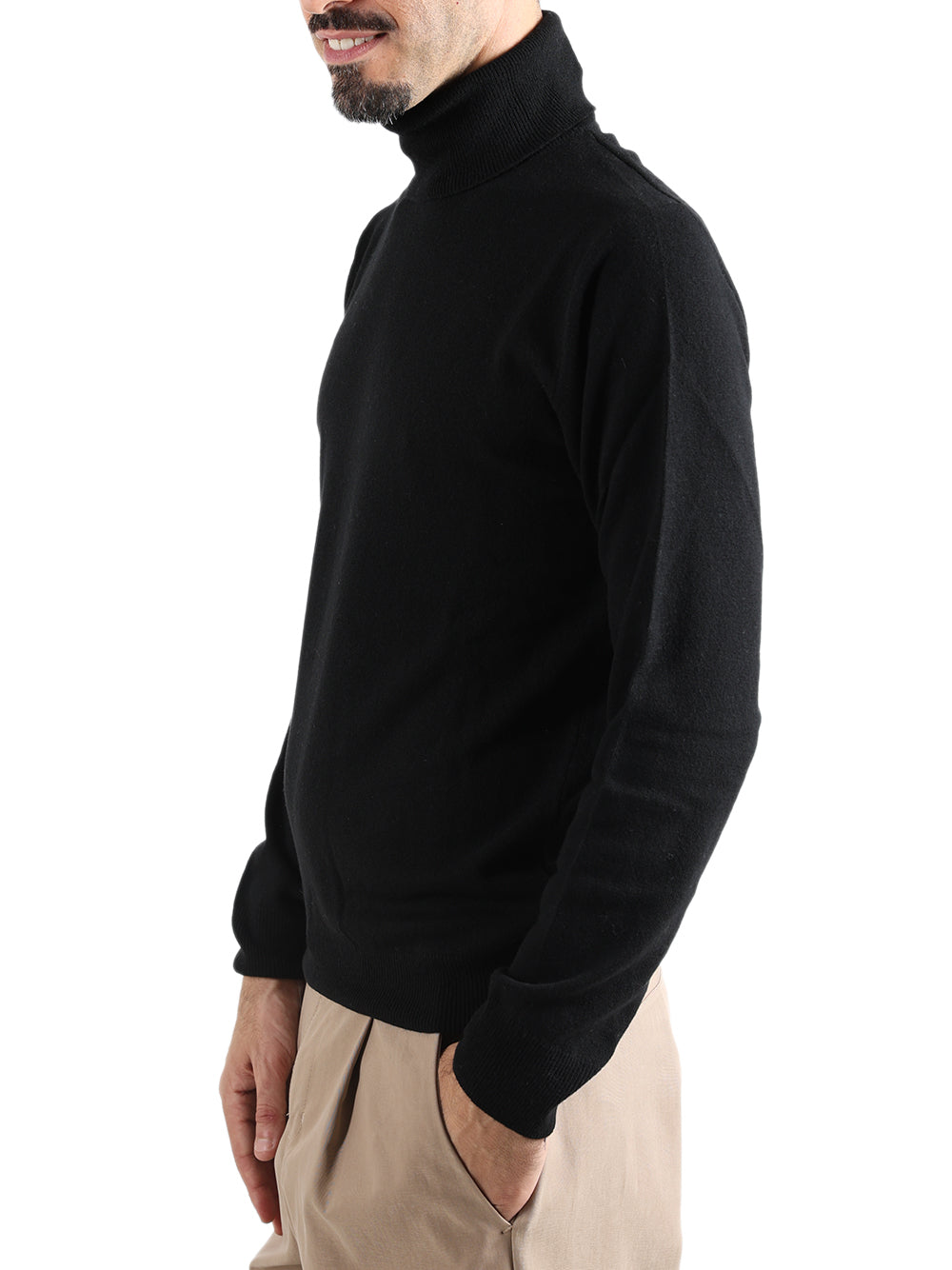 Savile Row Maglione Uomo ciclista Nero
