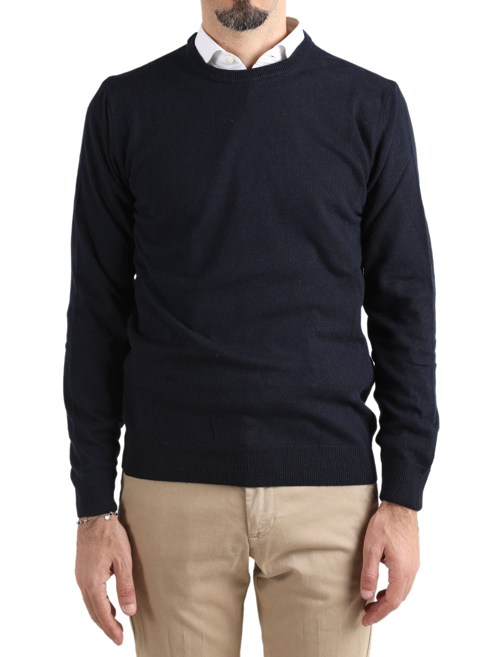 Savile Row Maglione Uomo girocollo Blu