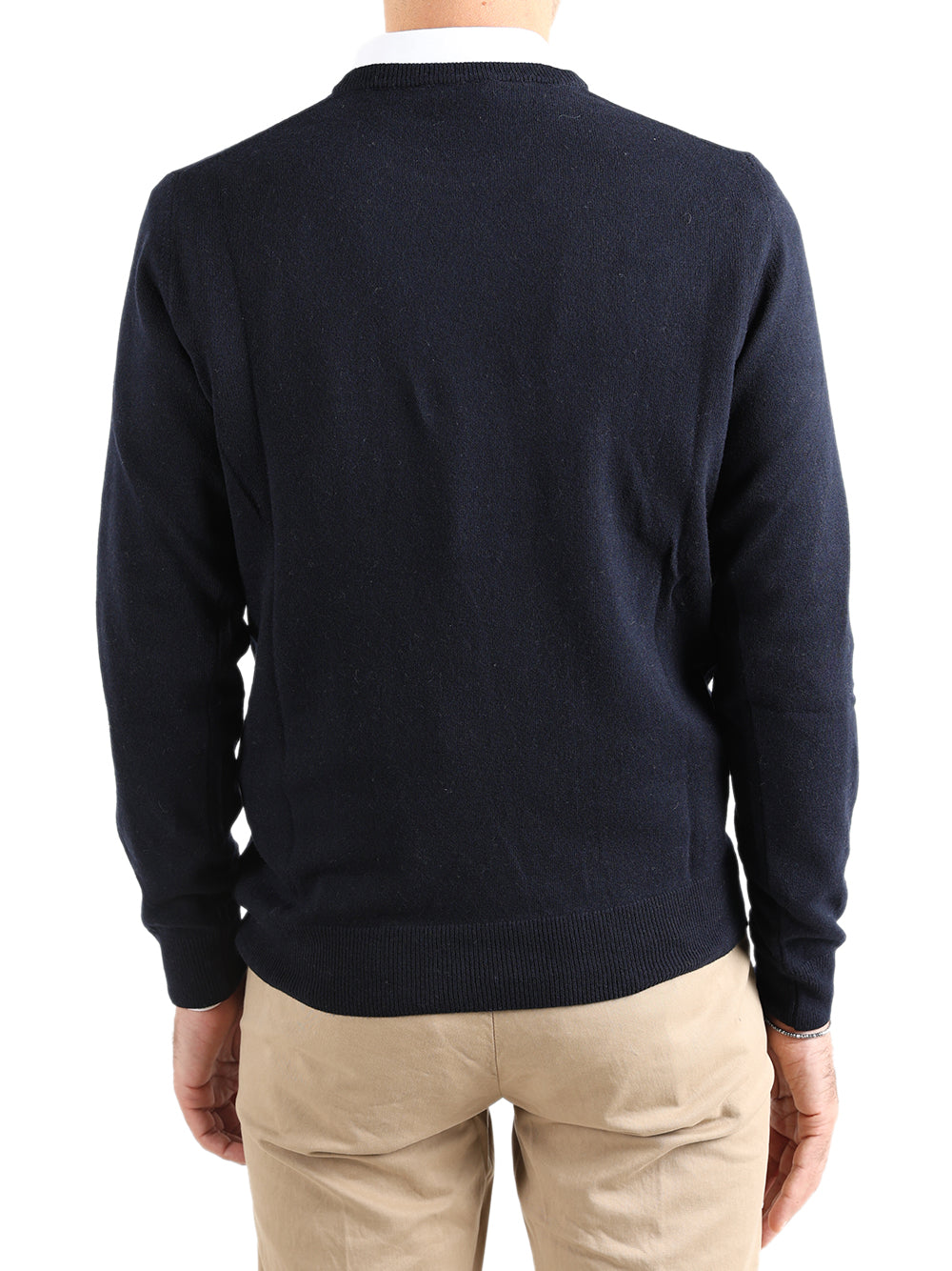 Savile Row Maglione Uomo girocollo Blu