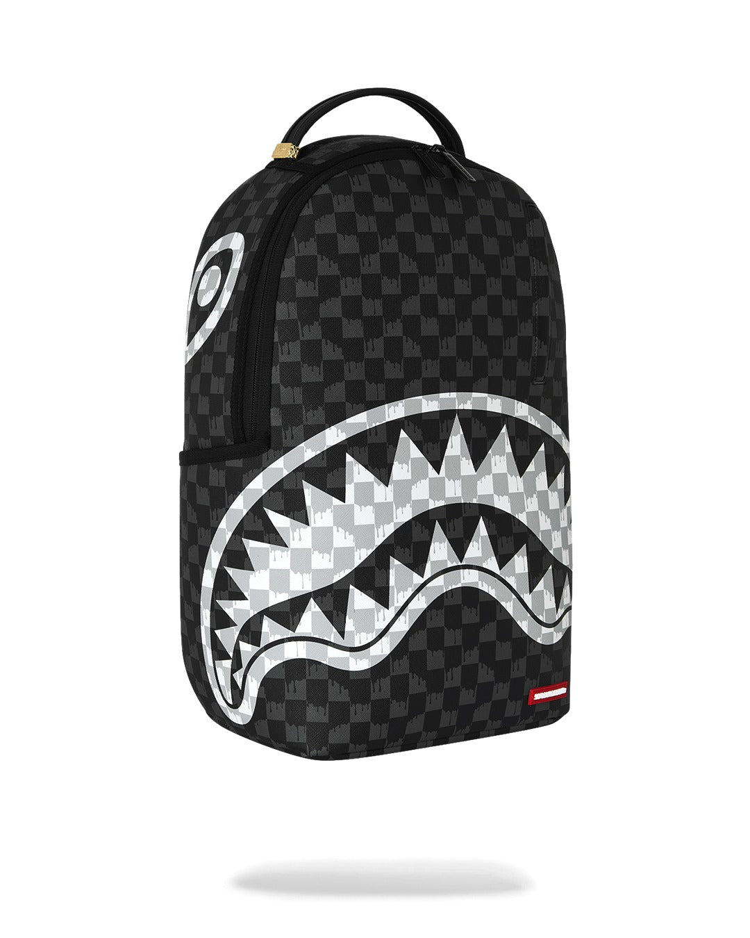Sprayground Zaino Black and white drip check shark Nero