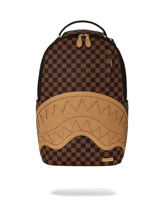 Sprayground Zaino Embossed check brown Marrone