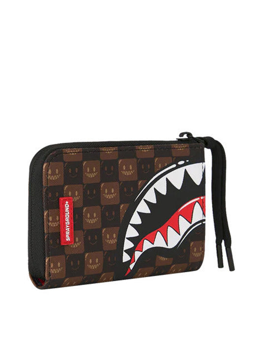 Portafoglio Sharks in Paris wtf bubble brown Marrone