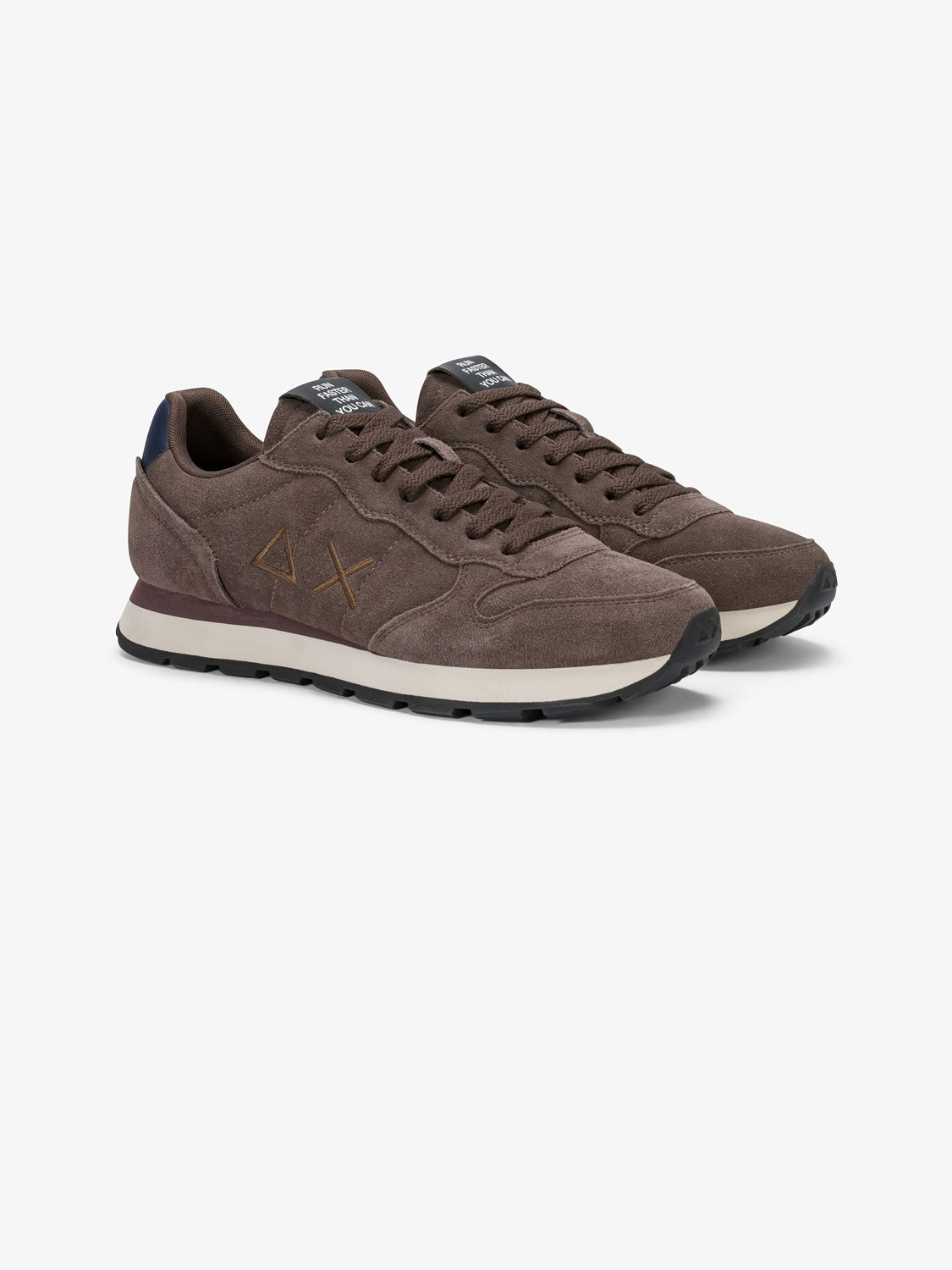 Sun68 Sneakers Uomo Tom Suede Marrone