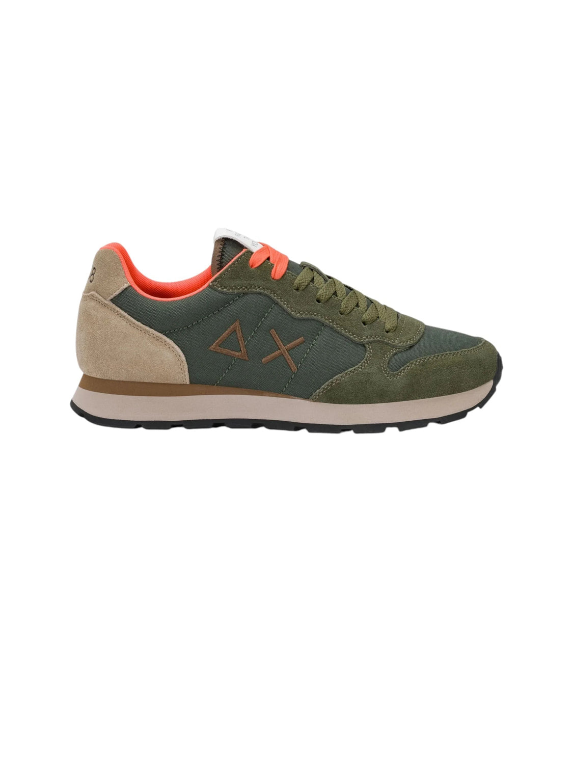 Sun68 Sneakers Uomo Tom Multicolor Militare scuro