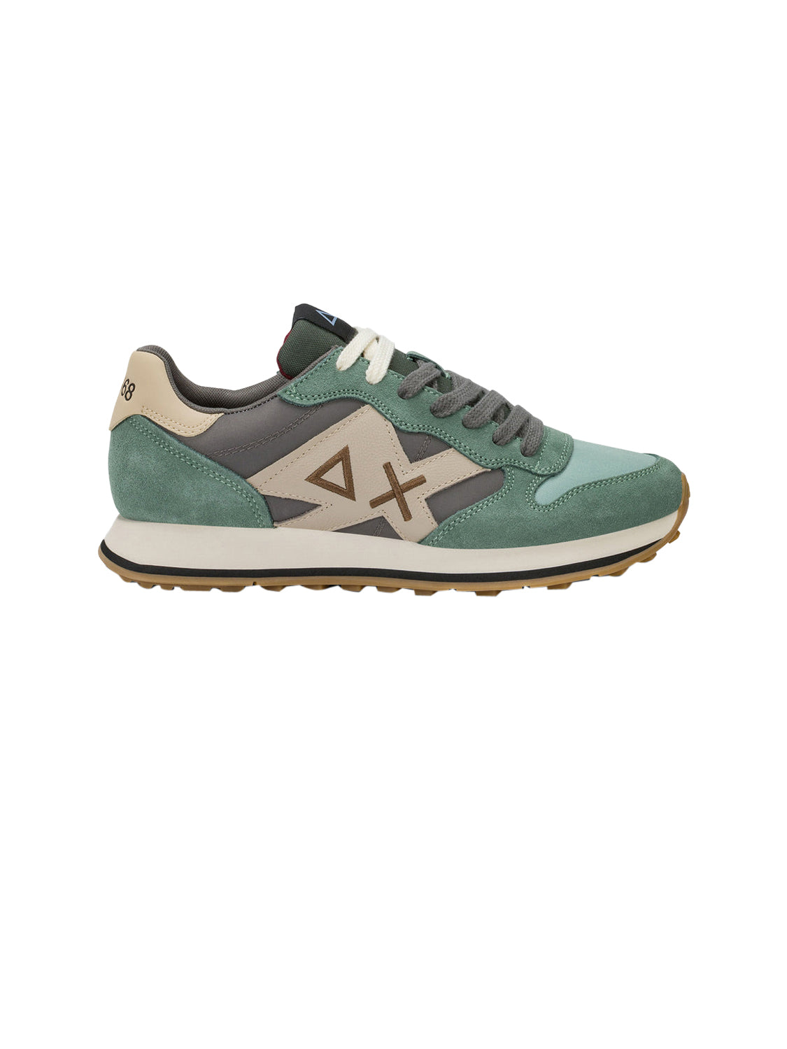 Sun68 Sneakers Uomo Jaki 2.0 Bicolor Verde salvia