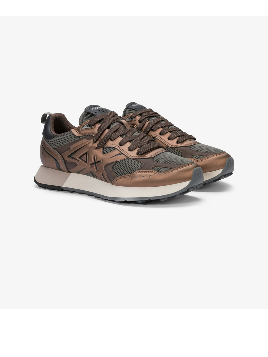 Sun68 Sneakers Uomo Jaki 2.0 Silver Mesh Volpe