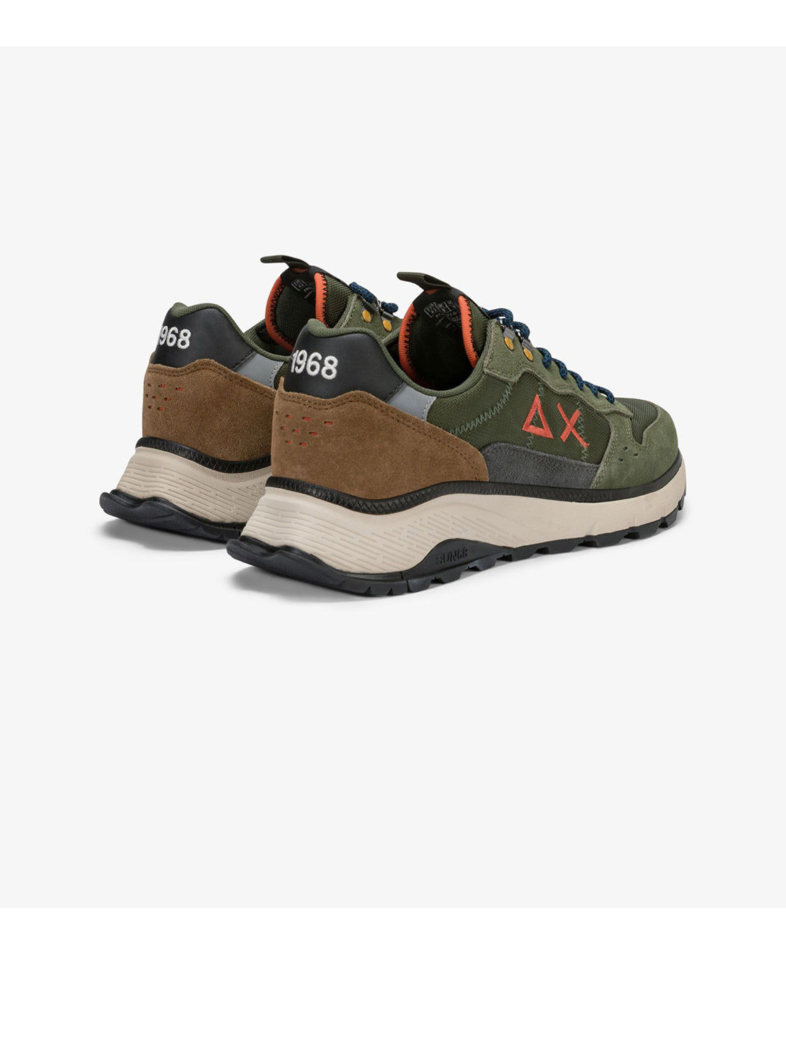 Sun68 Sneakers Uomo Fire & Camping Militare scuro