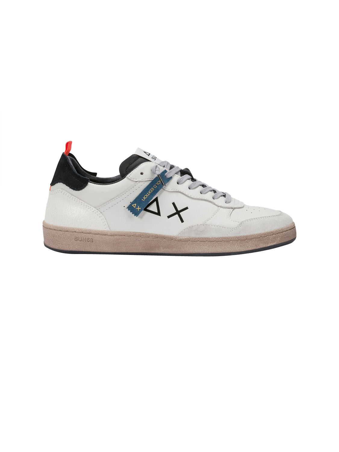 Sun68 Sneakers Uomo Urban Basket Bianco Panna