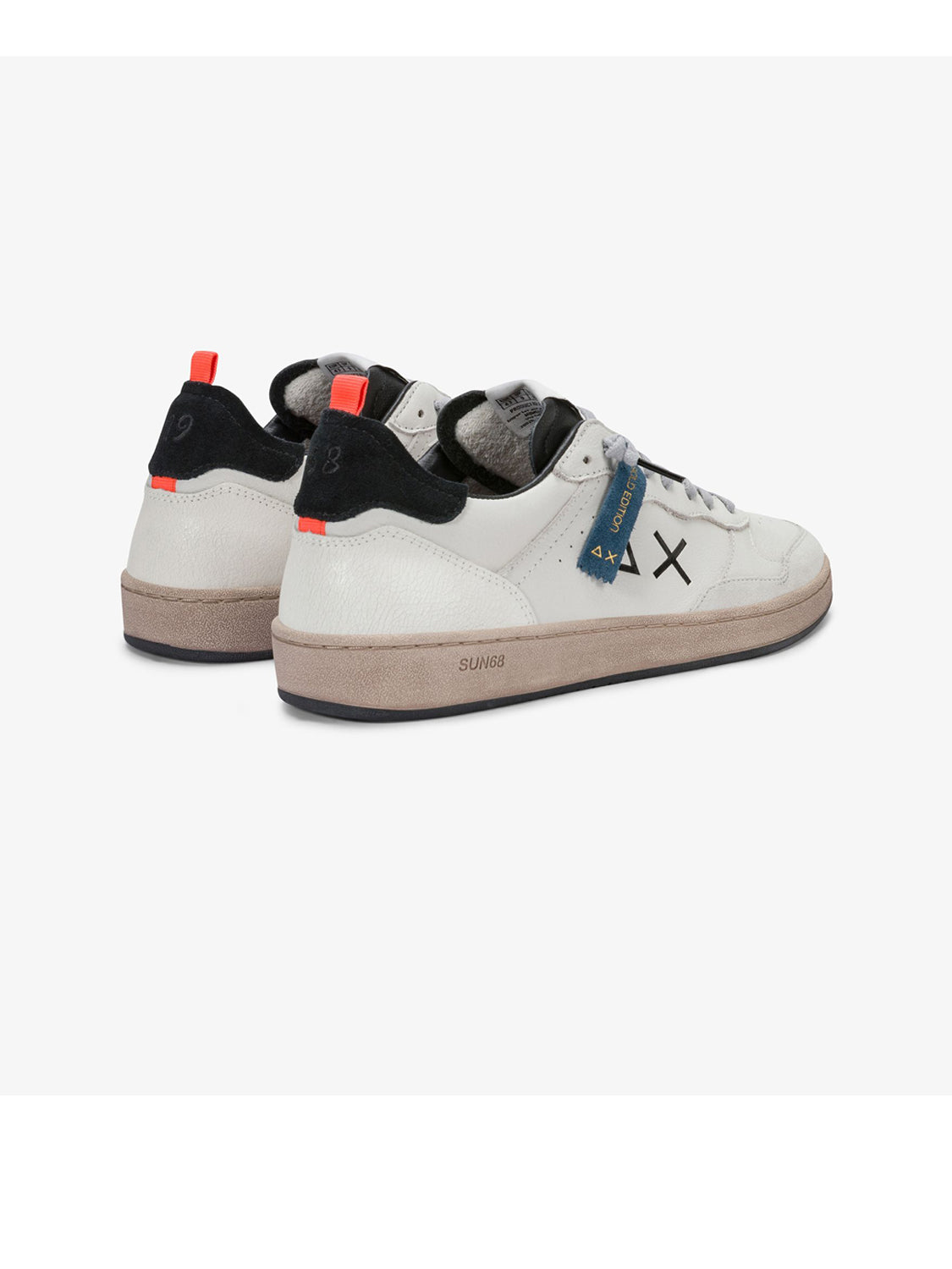Sun68 Sneakers Uomo Urban Basket Bianco Panna