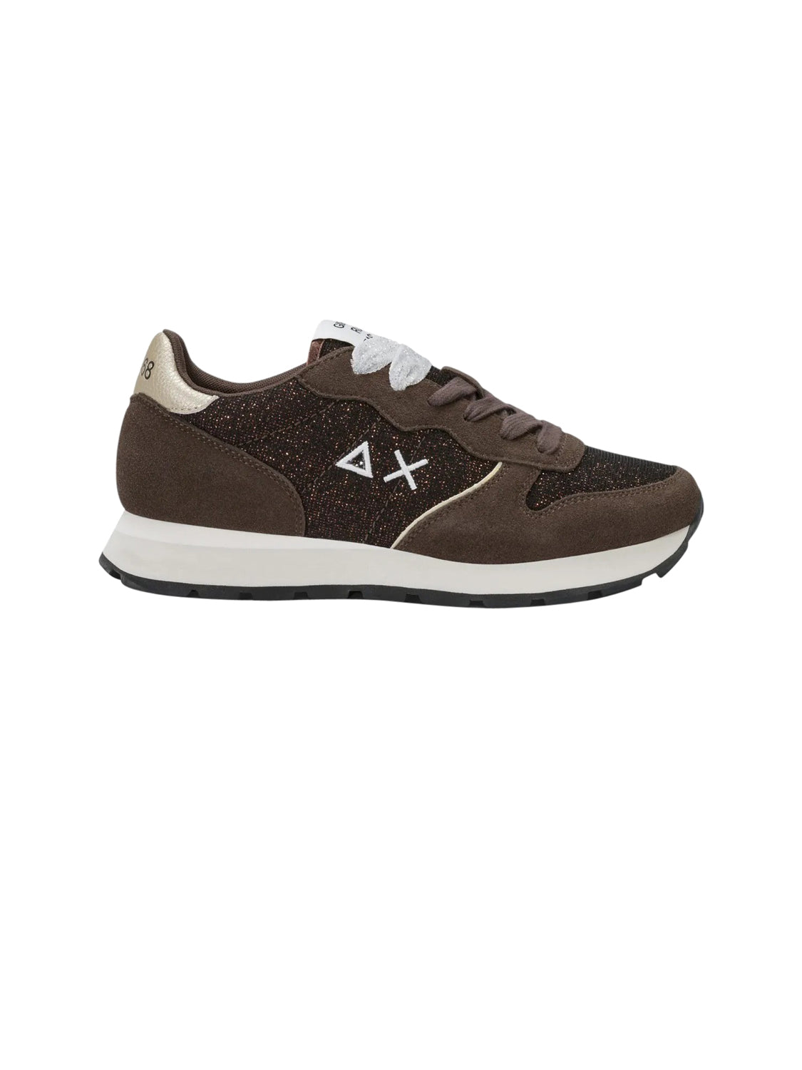 Sun68 Sneakers Donna Ally Glitter Textile Marrone