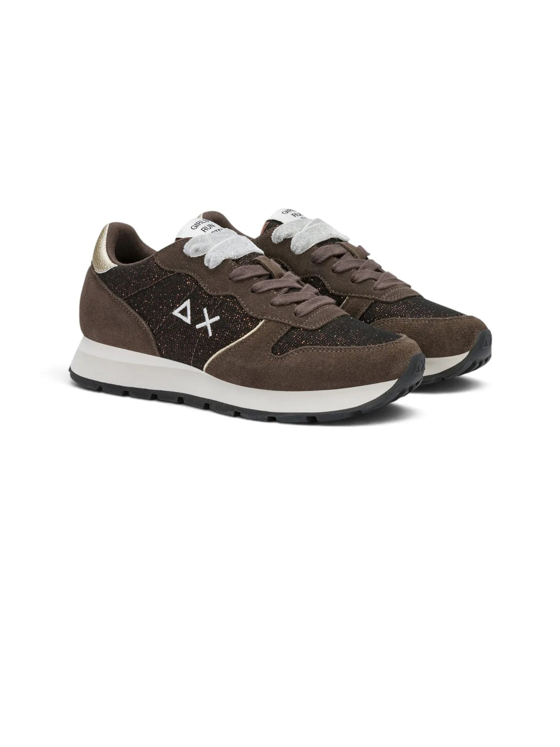 Sun68 Sneakers Donna Ally Glitter Textile Marrone