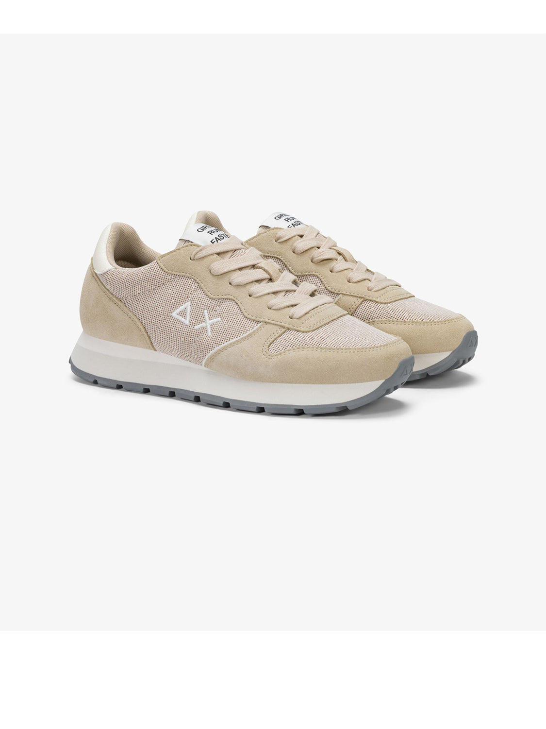 Sun68 Sneakers Donna Ally Glitter Textile Beige